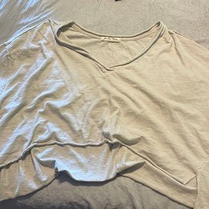 Free people crop slouchy t shirt